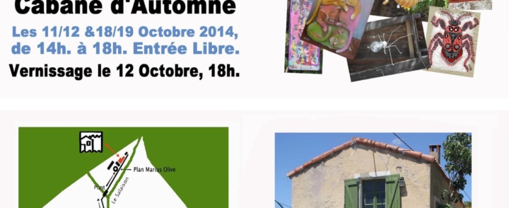BRIGITTE B. EXPOSE A LA PETITE CABANE D’AUTOMNE