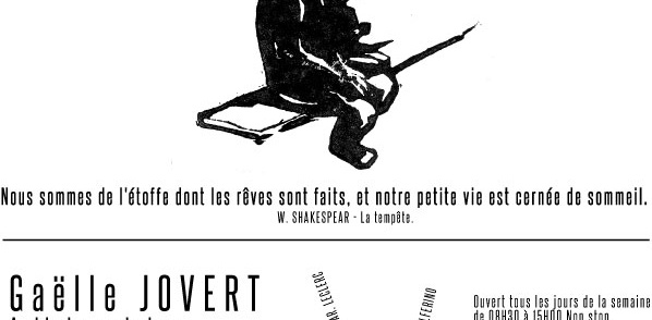 Rencontre à l’atelier Le banc rouge avec l’artiste peintre Gaëlle Jovert – 22 janvier 2015 – Béziers