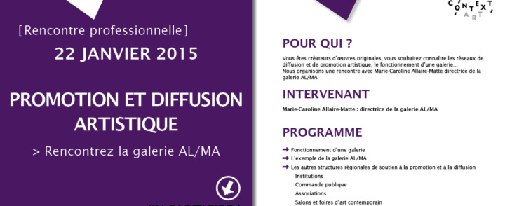 Rencontre professionnelle – Promotion et diffusion artistique – 22 janvier 2015