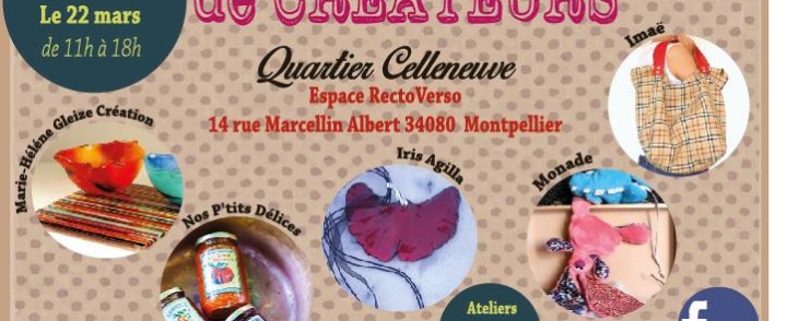 Boutique éphémère de créateurs – Quartier Celleneuve – 21/22 mars 2015
