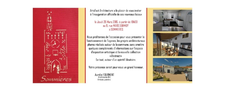 Inauguration des nouveaux locaux de Artsfact Architecture à Sommières
