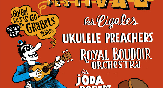 Olaketal ukulele festival – performance de la plasticienne Virginie Guidée – 25 avril – Grabels