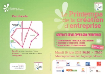 Printemps de la création d’entreprise – Mosson – 16-06-15