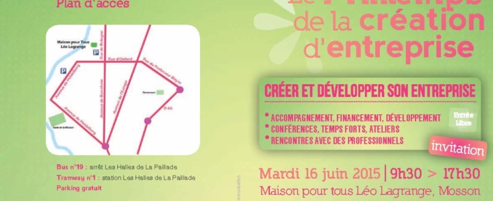 Printemps de la création d’entreprise – Mosson – 16-06-15
