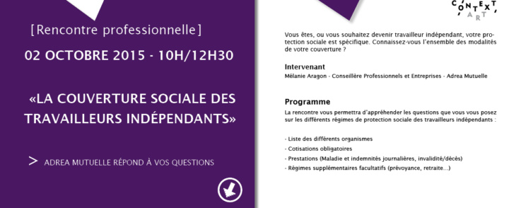 Rencontre professionnelle : La couverture sociale des indépendants – 2 octobre 2015