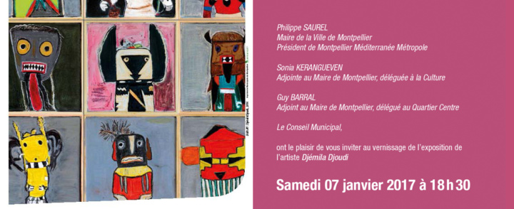 Expo Djemila Djoudi… Un jour les indiens reviendront…Galerie St Ravy…Vernissage 7 janvier 2017