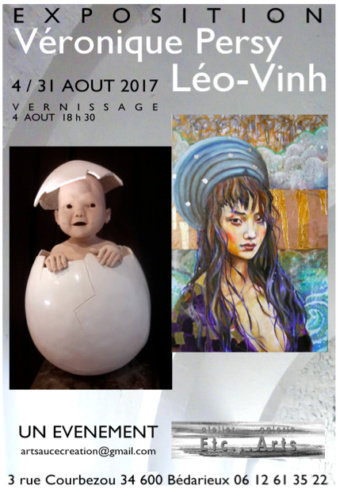 Expo à la galerie atelier galerie Etc… Arts à Bédarieux