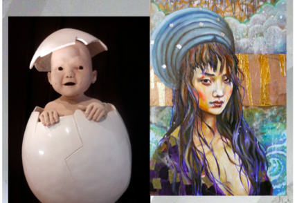 Expo à la galerie atelier galerie Etc… Arts à Bédarieux
