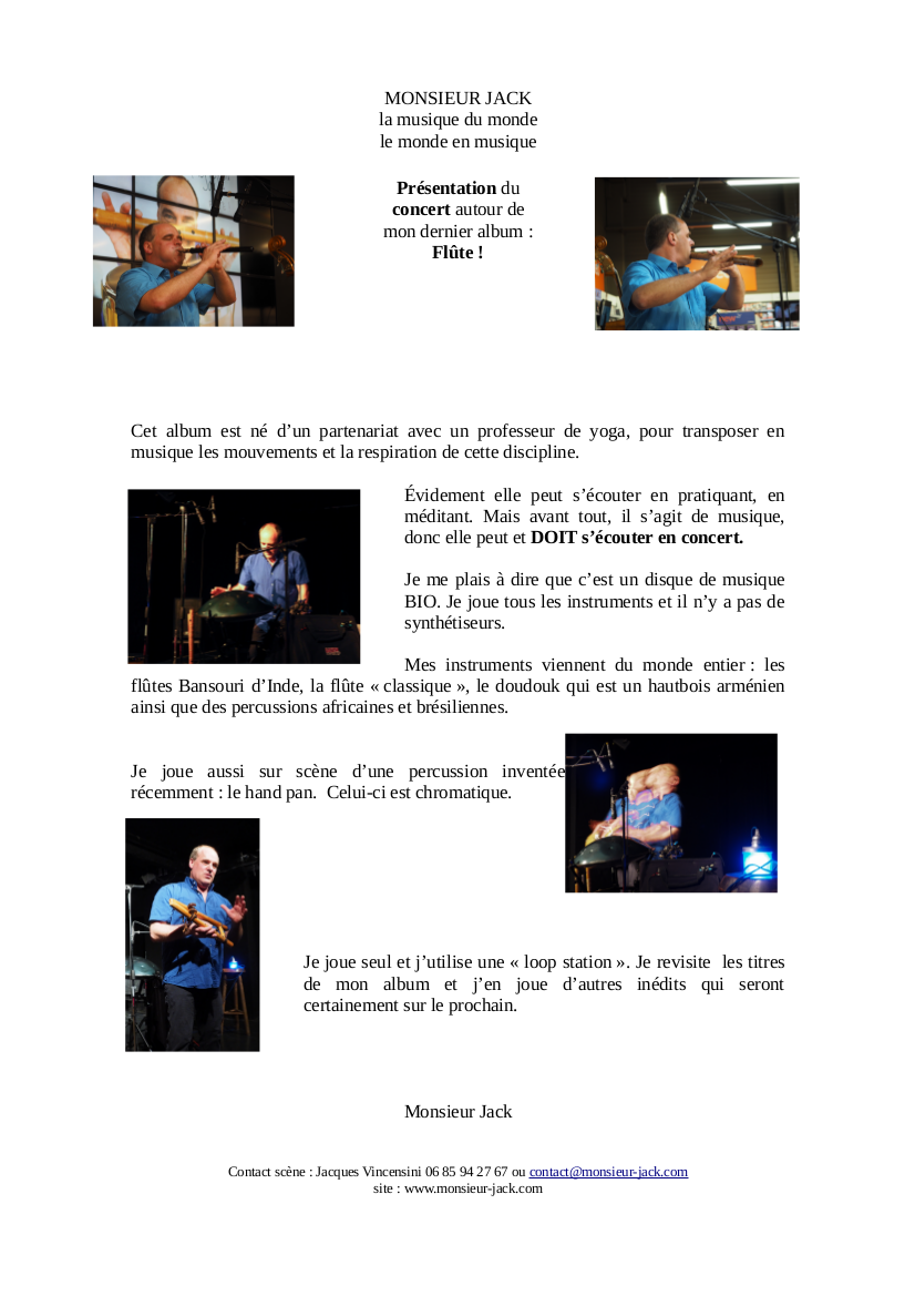 Mathilde Long et Monsieur Jack – Concert au Mas Reynes – Samedi 14 Octobre à 20h30