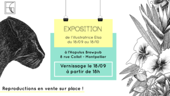 [EXPOSITION] L’illustratrice Elsa Gabet expose à Montpellier