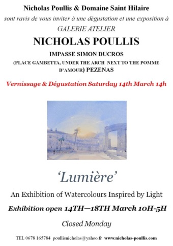 [VERNISSAGE et DÉGUSTATION – Pézenas ]