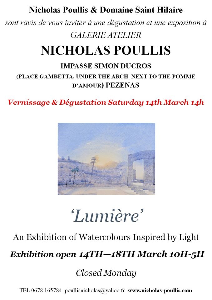 [VERNISSAGE et DÉGUSTATION – Pézenas ]