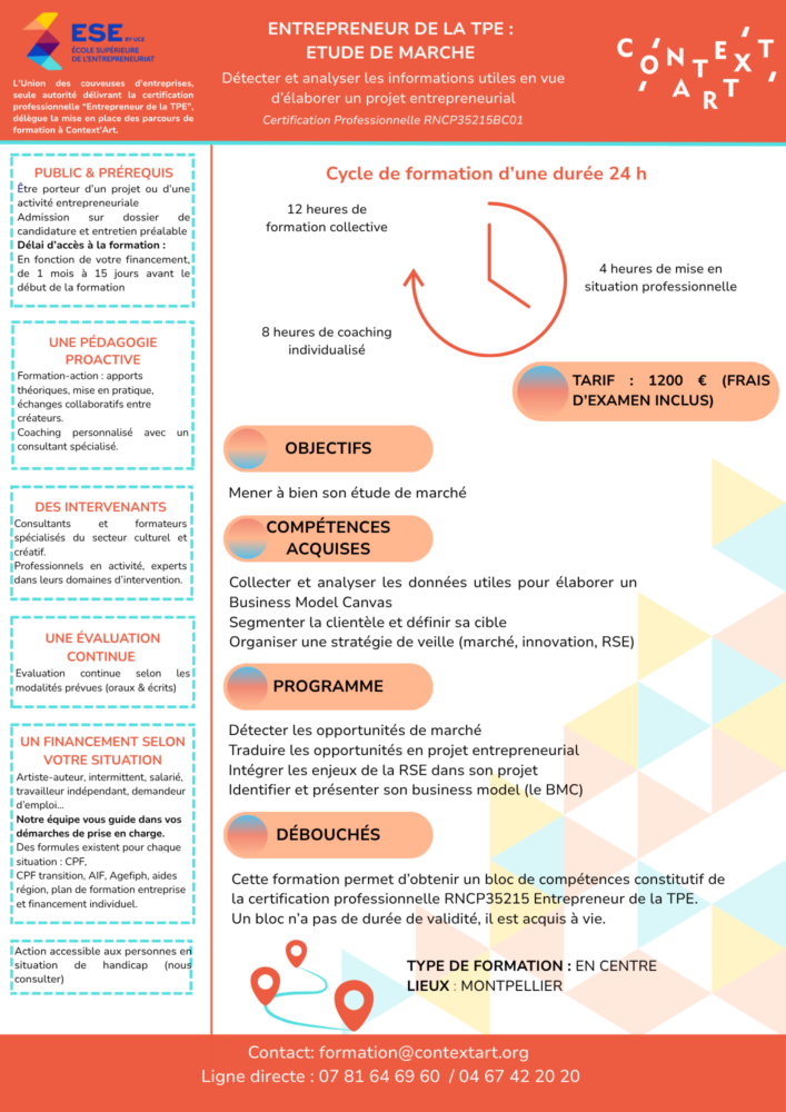 Bloc 1 : Etude de marché